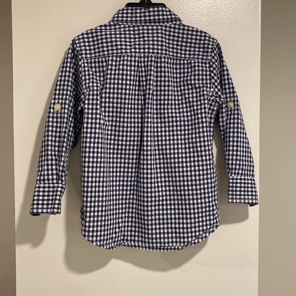 SALE❗️❗️❗️Baby Gap blue and white gingham button down   18-24 months - Picture 2 of 4